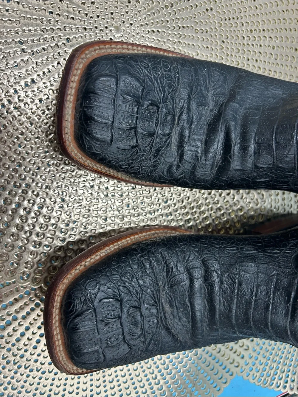 Ferrini men 9 exotic croc print cowboy boots